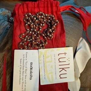 Beaded Tulku Rudraksha Mala Necklace